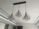 雷士（NVC）led餐厅吊灯具餐桌灯饰北欧简约可调节卧室吧台创意几何3头带光源 实拍图