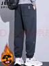 JEEP SPIRIT吉普休闲裤男秋冬款宽松运动束脚卫裤潮牌百搭男裤 深灰 XL 实拍图