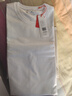 布先生明星同款长袖T恤男士小白T内搭 长袖标准T-圆领-白色 2XL(185) 实拍图