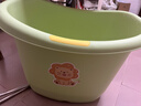 奔麦【送货到门】儿童泡澡桶沐浴桶洗澡盆宝宝洗澡桶婴儿游泳桶家用坐 【特大号】(0-15岁适用)绿 实拍图