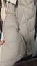 坦博尔轻薄羽绒服女短款翻领宽松舒适衬衫式女士外套330226D 椰奶咖155 实拍图