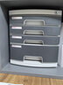 得力（deli）得力4层带锁手拉办公桌书桌桌面收纳盒文件柜抽屉式收纳储物资料柜带索引标签试卷学科分类灰色 实拍图