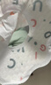 棉之润一次性围兜口水巾【50片装】婴儿旋转免洗围嘴宝宝隔水饭兜字母款 实拍图