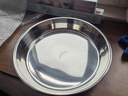 onlycook 304不锈钢餐盘 家用菜盘蒸鱼盘子 蒸肠粉圆盘凉皮盘 平底托盘-26 实拍图