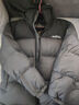 鸭鸭【高充绒203g】羽绒服男短款加厚冬季新款极寒保暖面包服撞色外套 灰色 XL (180) 实拍图