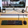灵蛇（LINGSHE）有线字符发光键盘鼠标 机械手感游戏电竞笔记本台式电脑外设 薄膜键鼠套装 T09 实拍图