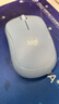 罗技（Logitech）M221 轻音鼠标 无线鼠标 办公鼠标 对称鼠标 带无线微型接收器 雾霭蓝 实拍图