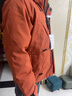 鸭鸭（YAYA）【王一博同款】户外登山羽绒服男士2024冬季新款短款加厚外套YX 橘色 L /175 实拍图
