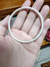 顺庆银楼古法银手镯哑光9999足银男女传承镯子饰品闭口素圈手镯送女友 古法20克56mm配证书 实拍图