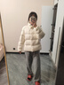 优衣库女装羽绒茄克/柔软面料外套夹克479212 01 乳白色 S 实拍图