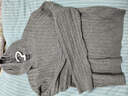 优衣库女装可机洗纽花针织连帽套头衫478871 06 铅灰色 M /160/84 实拍图