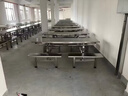 信京食堂餐桌椅子全套学校工地医院连体加厚不锈钢餐桌椅长凳款 实拍图