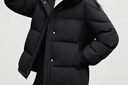 雪中飞羽绒服女短款立领可脱卸帽子小个子宽松保暖百搭外套 黑色S 晒单实拍图