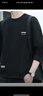 JEEP SPIRIT吉普卫衣男秋冬季韩版圆领宽松男士百搭长袖打底衫 黑色加绒 2XL 实拍图