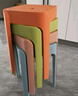 华恺之星 凳子 家用加厚塑料凳彩色换鞋凳防滑耐磨凳YK037蓝绿橘粉4把装 实拍图