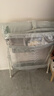 babycare尿布台多功能可折叠新生儿护理台抚触洗澡便携婴儿床-温特绿 实拍图