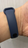 适用小米5/6/7手环表带（不含手表）腕带小米表带NFC版智能运动硅胶个性潮男女非原装替换 适用小米手环5/6/7代腕带【午夜蓝】 实拍图