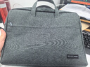 得力（deli）(deli)加宽立体办公手提袋/会议包/事务包/文件包/商务拉链袋电脑公文包男 灰色  实拍图