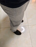 安踏（ANTA）运动裤男抗皱卫裤夏季通勤百搭跑步长裤子男休闲裤直筒四季针织裤 【升级挺括版-直筒平口】CD28灰花灰7307-1 斜插口袋 M 实拍图