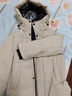 鸭鸭王一博同款312g充绒冰壳系列羽绒服长款男女极寒加厚冬季保暖外套 燕麦色 【男女同款现货速发】 L 实拍图