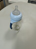 好孩子（gb）PPSU婴儿奶瓶宽口径奶瓶带手柄吸管小饿魔系列300ml蓝色 6个月+ 实拍图