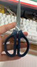 得力(deli)160mm办公生活家用剪刀 小剪子手工剪纸刀 办公用品 蓝色0602 实拍图