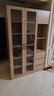 全友家居北欧风带门书柜客厅手办展示柜阳台落地靠墙储物置物玻璃柜子 实拍图