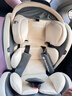 Heekin德国 儿童安全座椅汽车用0-4-12岁婴儿宝宝360度旋转ISOFIX硬接口 尊享灰(遮阳棚+上拉带+侧保护) 实拍图