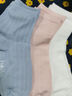 【马卡龙女袜】四季袜子女中筒袜马卡龙女生粗针袜吸汗透气奶油色 【1双装】颜色随机 均码 实拍图