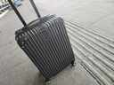 SOO行李箱男万向轮拉杆箱耐磨抗摔20英寸A330旅行箱密码箱女商务黑色 实拍图