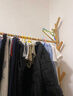 木马人衣帽架落地卧室挂衣架简易家用室内衣服架晾衣架折叠移动宿舍置物 升级旗舰-原色100长 实拍图