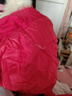 千仞岗冬季女士中长款羽绒服女百搭休闲时尚冬装保暖防寒服毛领连帽外套 活力红 S (160) 卡码建议选大码 实拍图