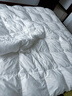 皇朝家私防钻绒系列 白鸭毛羽毛被 冬被 1800g 200*230cm 白色 实拍图