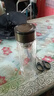 【京东物流配送】高硼硅双层玻璃杯大容量泡茶杯水杯子茶水分离杯 【双层加厚】茶杯350ml1只 实拍图