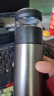 京东京造保温杯【茶水分离】男女大容量316L不锈钢泡茶水杯子金属灰500ml 实拍图