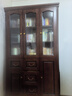 木格尚品美式复古乡村实木书柜玻璃门桃花心木书房自由组合落地书橱置物柜 【复古胡桃色】三门书柜 实拍图