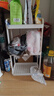 小推车置物架厨房落地卧室多层婴儿零食移动浴室卫生间收纳储物架 25CM宽【3层白】送挂钩+贴纸 实拍图