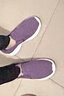 足力健老人鞋一脚蹬散步鞋艾草健康妈妈鞋休闲鞋冬季女鞋 1616Z绛紫40 实拍图