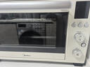 美的（Midea）35L家用多功能烘焙电烤箱 双层玻璃门/精准控温/热风烘烤/搪瓷内胆 PT3530W-D 实拍图