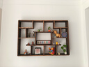 慕意博古架实木中式墙上置物架多宝格子壁挂式茶室古董多宝阁收纳摆件 碳化色 120*16*83 实拍图
