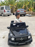 福儿宝奔驰授权大G儿童电动车玩具车可坐人四轮带遥控越野小孩宝宝送礼 四驱黑+减震器+后备箱+高低门+皮座+防爆软胎 实拍图