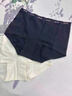 ubras平角纯棉内裤女7A抗菌加长裆防走光包臀四角女士短裤 黑色+中花灰色+白色 3条 L 实拍图