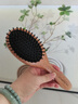 Creative art梳子气垫梳女士按摩头皮经络木梳气囊梳男蓬松高颅顶送绒布袋 实拍图