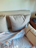 米乐加厚亚麻抱枕简约客厅沙发靠垫套汽车办公室腰枕床头大靠枕腰垫 灰色(加厚素色亚麻) 抱枕套60*60cm+枕芯 实拍图