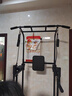 羽豪 单杠家用引体向上器卧推多功能室内成人运动健身器材综合训练器 旗舰款/顶部双杠/护腰靠背/肘垫 实拍图
