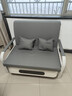 沙发床折叠两用2025新款客厅单人阳台多功能床小户型网红款伸缩床 [可储物]灰色猫爪可储物 总宽1.08m米+床垫（海绵） 实拍图