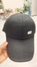 【热巴同款】加大棒球帽帽子男女大头围显脸小春夏字母百搭棒球帽 侧标-黑色 实拍图