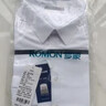 罗蒙（ROMON）纯色商务职业正装男士白衬衫工装外套长袖衬衣男CS108白色3XL 实拍图