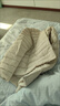 鸭鸭（YAYA）佟丽娅同款轻薄羽绒服女新款冬季短款圆领内胆修身时尚薄外套男 米白色【女款无领】 2XL 【建议125-140斤】 实拍图