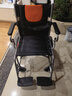 鱼跃(yuwell)手动轮椅车H056C铝合金软座便携可折叠老人手推小轻量化 实拍图